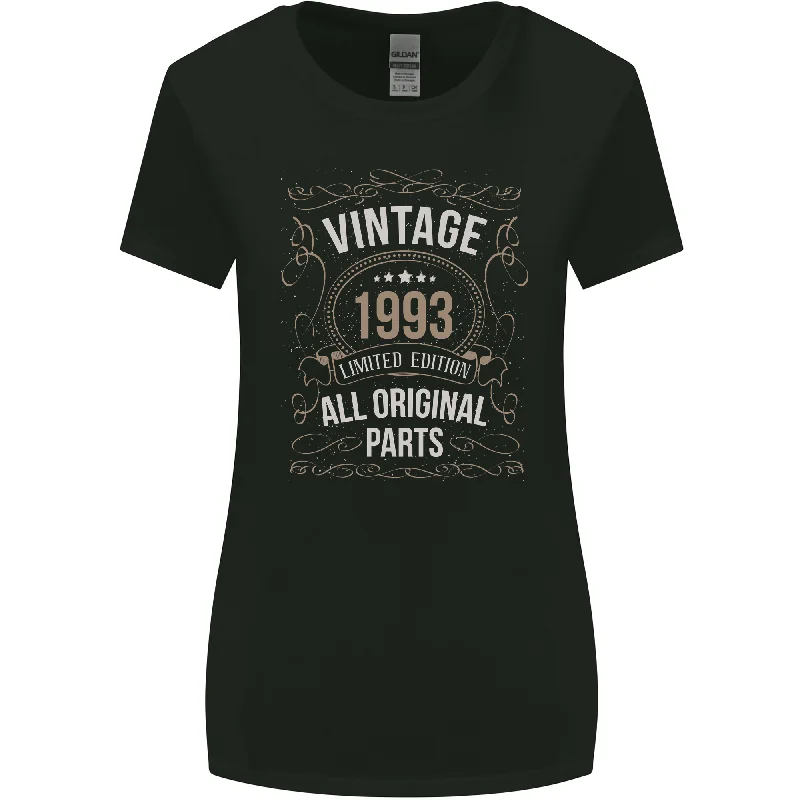 30th Birthday Limited Edition 1993 Womens Wider Cut T-Shirt Hooded Caped Shawl Collar