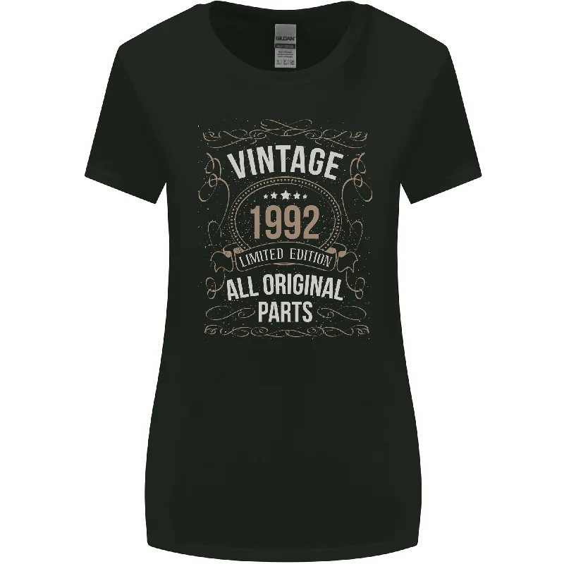 31st Birthday Limited Edition 1992 Womens Wider Cut T-Shirt Front Pockets Side Pockets Patch Pockets