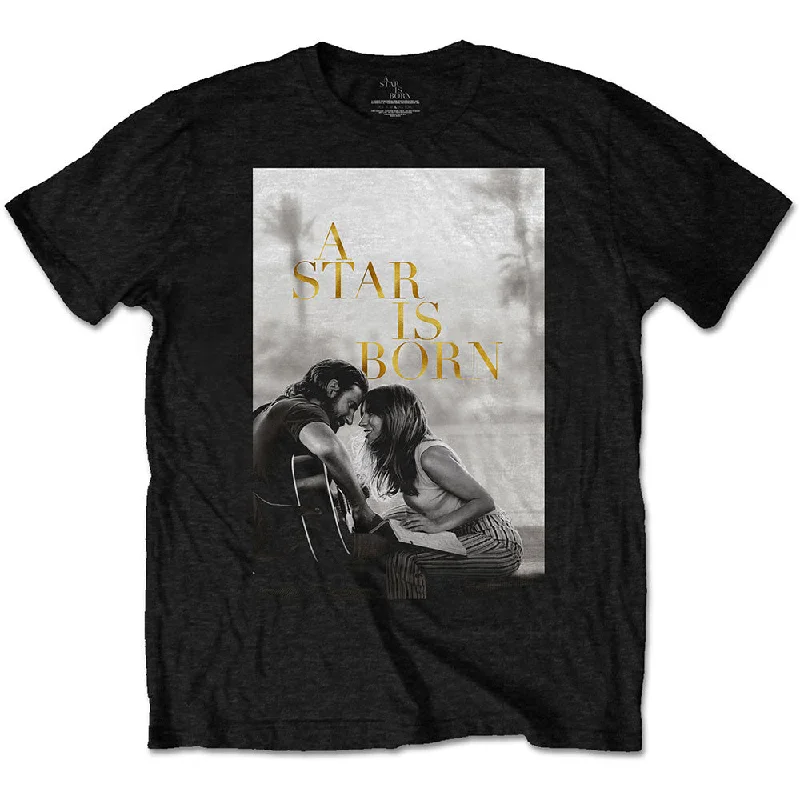 A Star Is Born | Official Band T-Shirt | Jack & Ally Movie Poster Mesh Canvas Denim