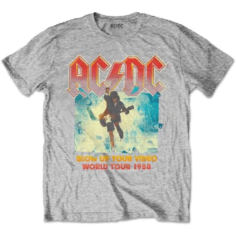 AC/DC Kids T-Shirt: Blow Up Your Video Mesh Blend Leather Blend Suede Blend