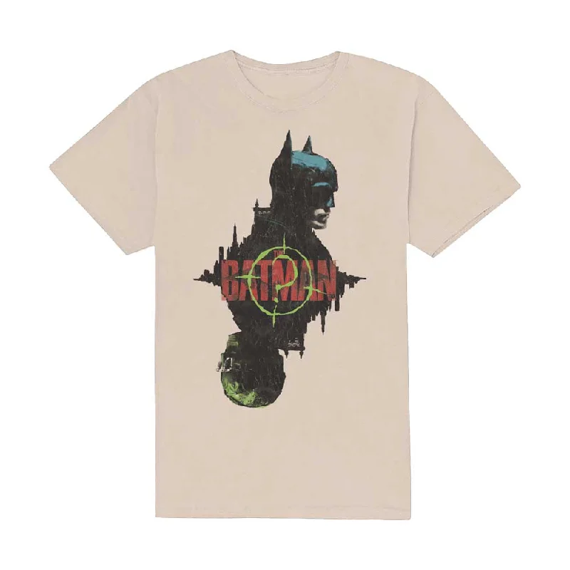 DC Comics | Official Band T-Shirt | The Batman Question Mark Bat Solid Print Embellished