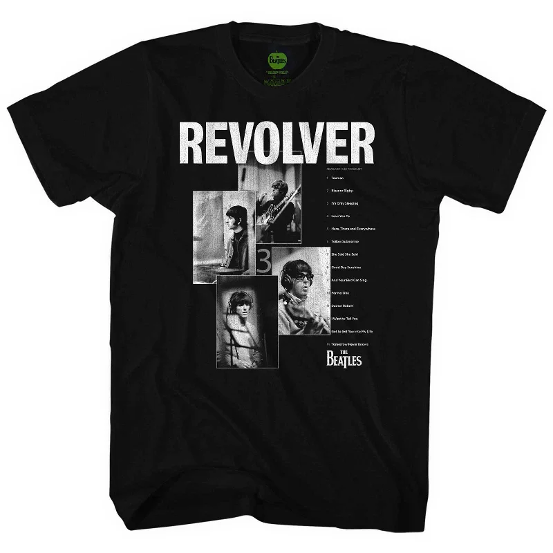 The Beatles | Official Band T-Shirt | Revolver Tracklist Terry Blend Velvet Blend Canvas Blend