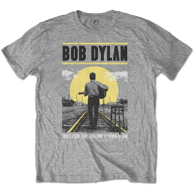 Bob Dylan | Official Band T-Shirt | Slow Train Polka Dot Checkered Tartan