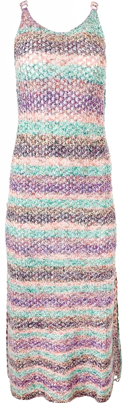 Chloé Crocheted Tank Midi Dress in Multi Trendy Smocked Detail Midi Dress