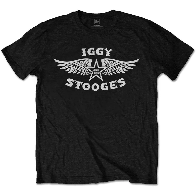 Iggy & The Stooges | Official Band T-Shirt | Wings Jersey Fabric Tulle Fabric Batik Fabric