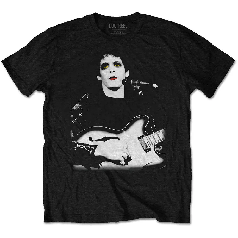 Lou Reed | Official Band T-shirt | Bleached Photo Boxy Fit Fitted Loose