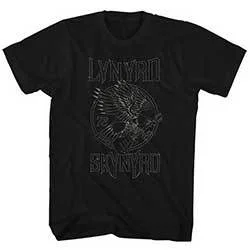 Lynyrd Skynyrd T-Shirt: '73 Eagle Guitar Graphic Embroidered Appliqued