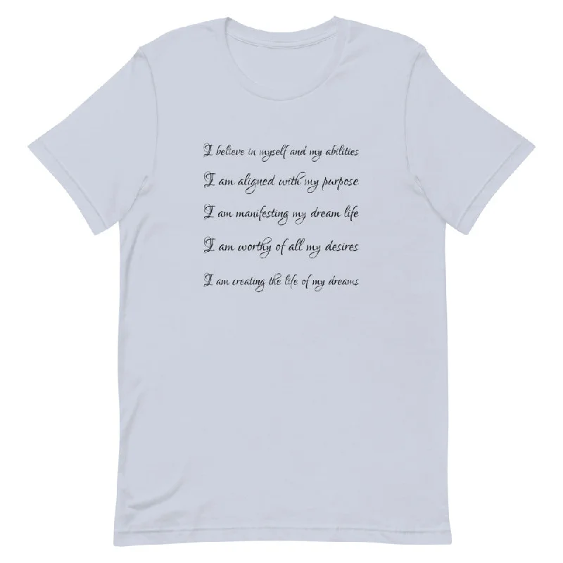 Manifesting Short-Sleeve Unisex T-Shirt Elasticated Padded Insulated