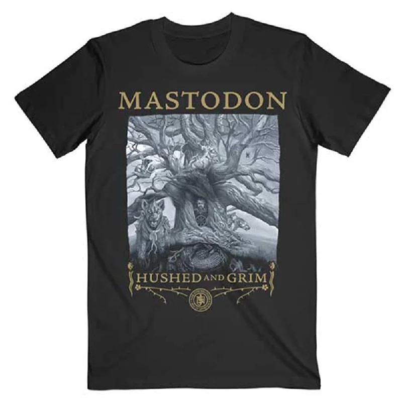 Mastodon | Official Band T-Shirt | Hushed & Grim Cover Mesh Canvas Denim