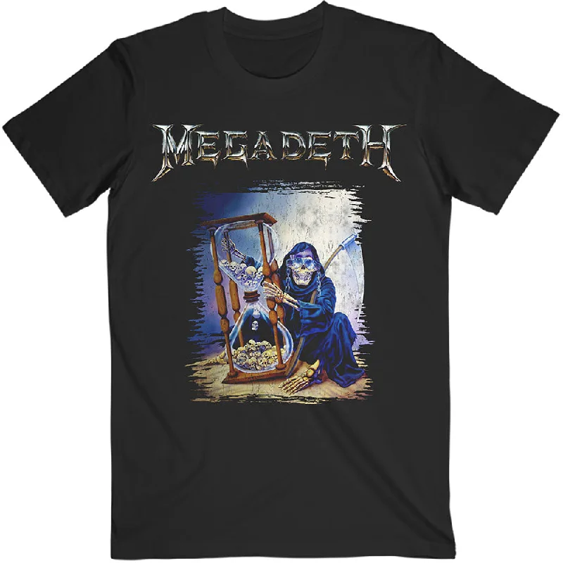 Megadeth | Official Band T-Shirt | Countdown Hourglass Spandex Blend Rayon Blend Denim Blend