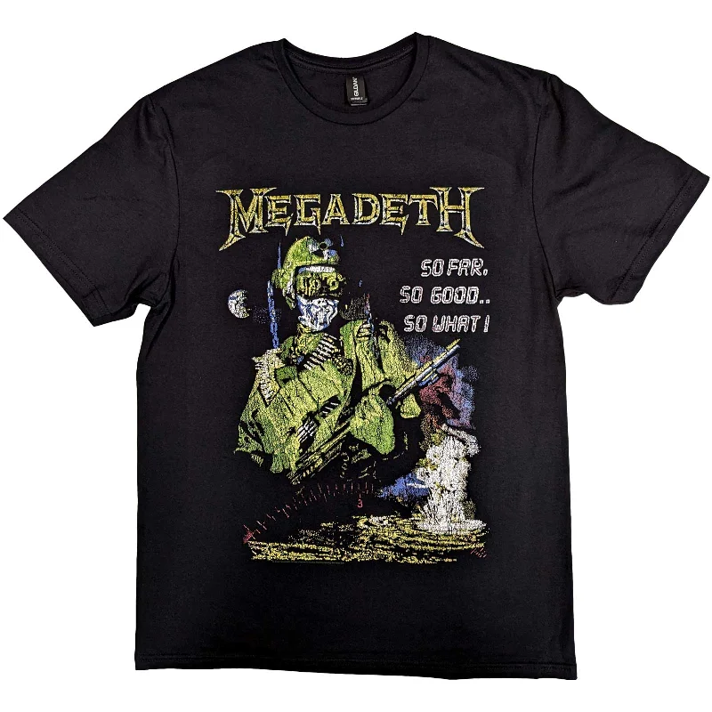 Megadeth | Official Band T-Shirt | SFSGSW Explosion Vintage Mesh Canvas Denim