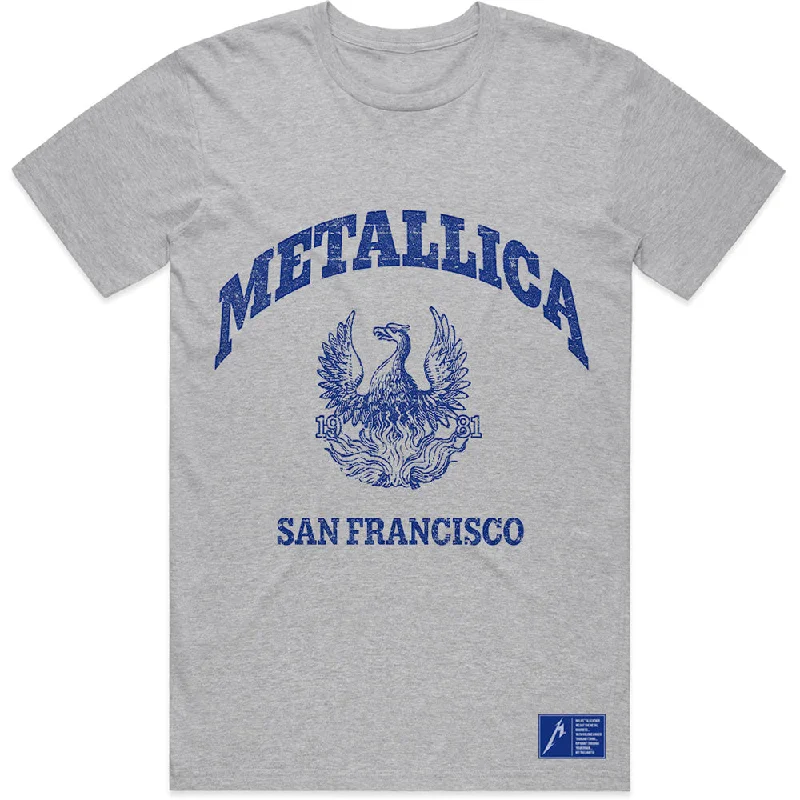 Metallica | Official Band T-Shirt | College Crest Fashionable Trendy Casual