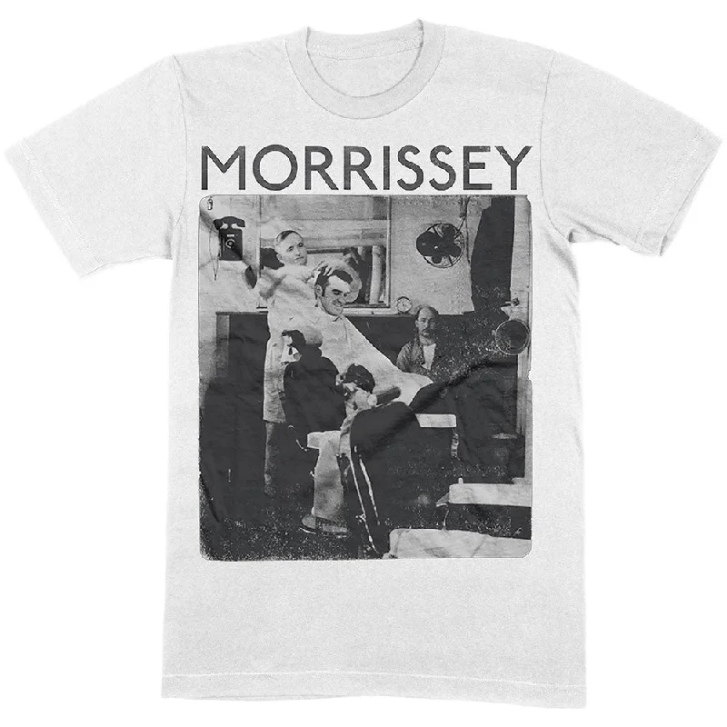 Morrissey | Official Band T-Shirt | Barber Shop Polka Dot Checkered Tartan