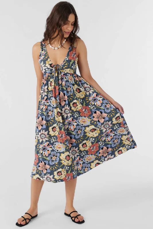 O'Neill Issy Talitha Midi Dress Fashionable Off-Shoulder Dress Midi