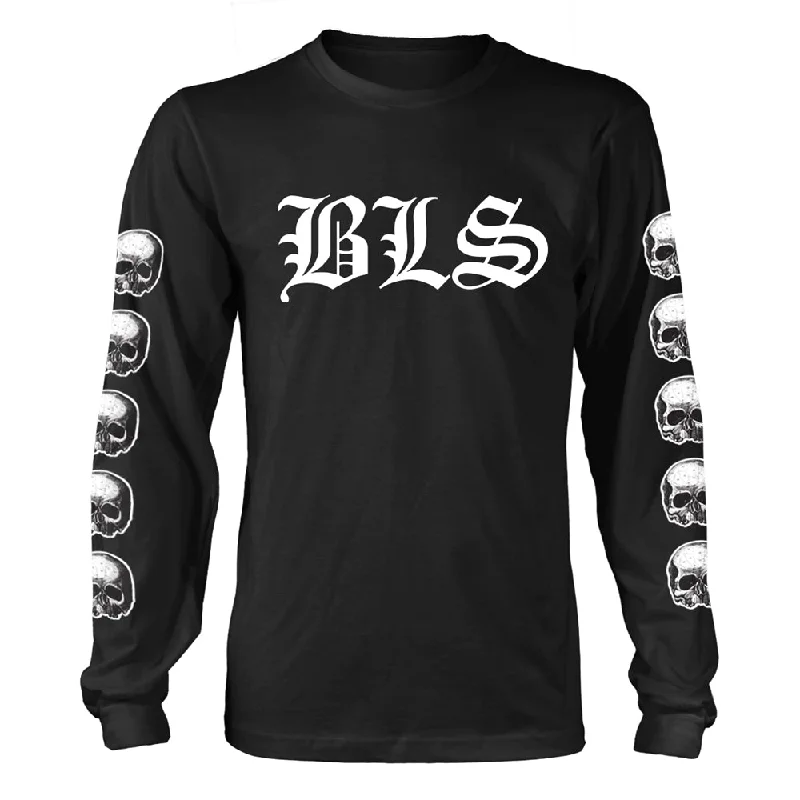 Black Label Society Unisex Long Sleeved T-shirt: Logo (back print) Oversized T-Shirt Spandex breathable