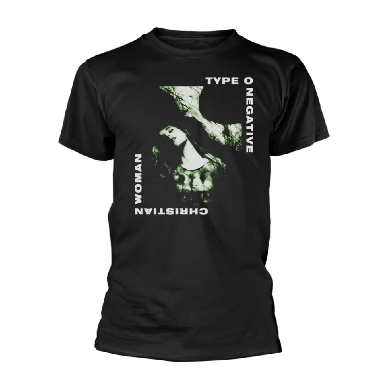 Type O Negative Unisex T-shirt: Christian Woman (back print) Chenille Fabric Brocade Fabric Lace Fabric