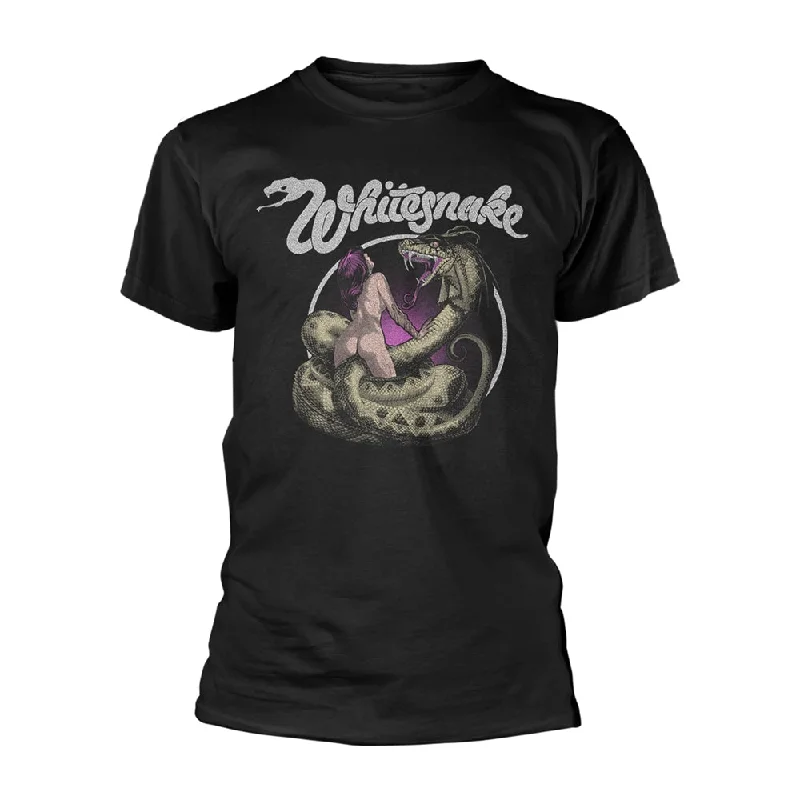 Whitesnake Unisex T-shirt: Love Hunter Front Pockets Side Pockets Patch Pockets