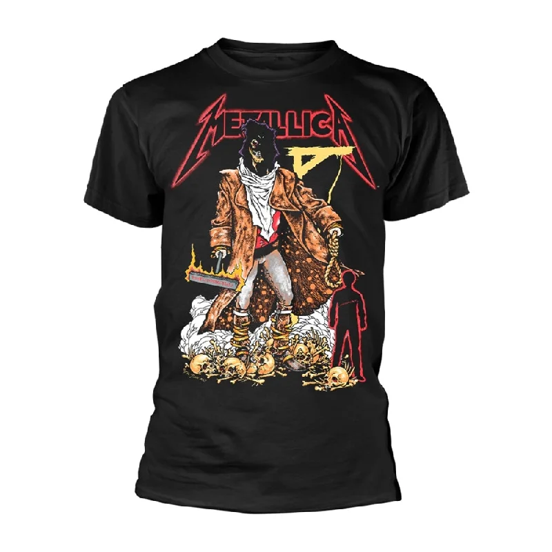 Metallica Unisex T-shirt: The Unforgiven Executioner (back print) Graphic Embroidered Appliqued