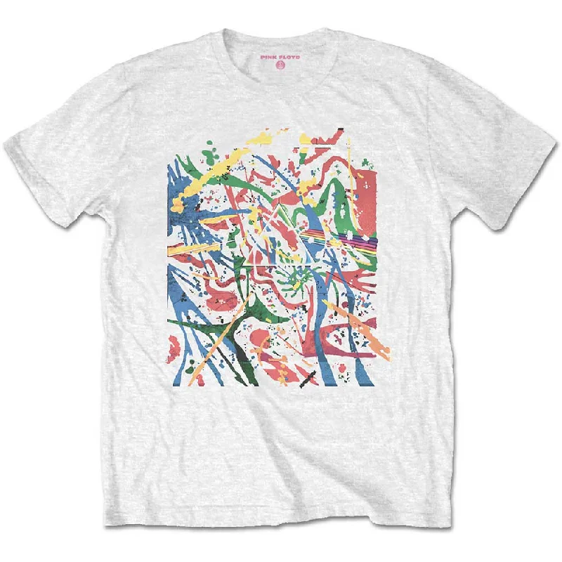 Pink Floyd | Official Band T-Shirt | Pollock Prism Front Pockets Side Pockets Patch Pockets