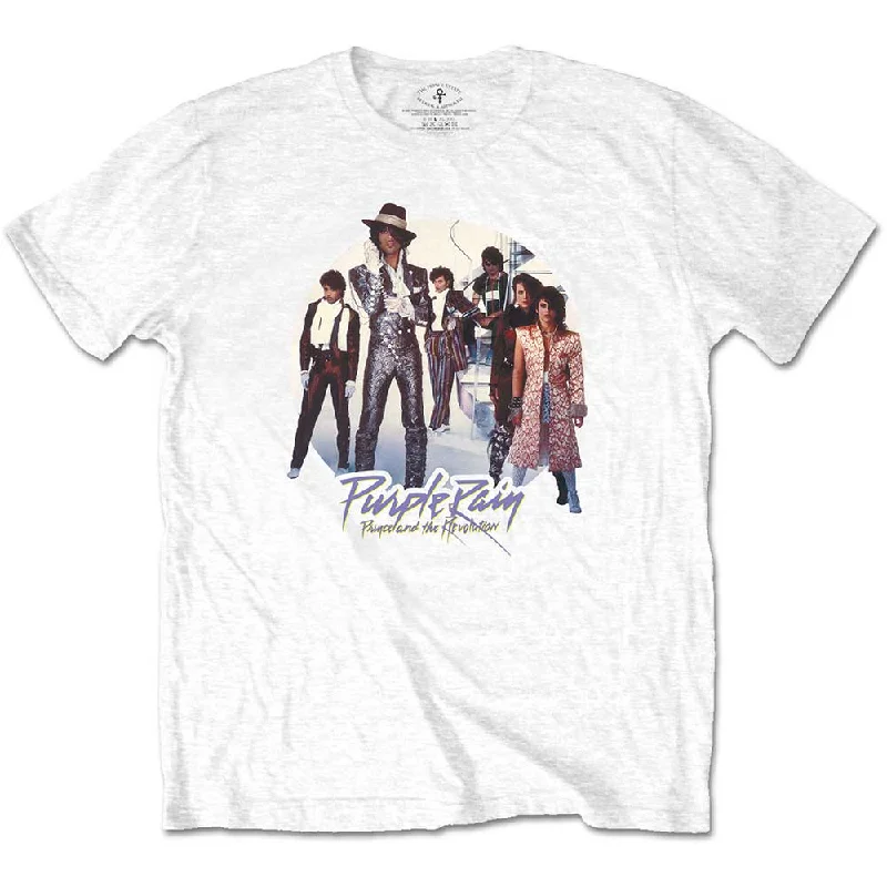 Prince | Official Band T-Shirt | Purple Rain Circle Lace Blend Ribbed Blend Corduroy Blend