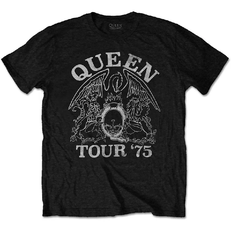 Queen Eco-T-Shirt: Tour '75 Front Pockets Side Pockets Patch Pockets