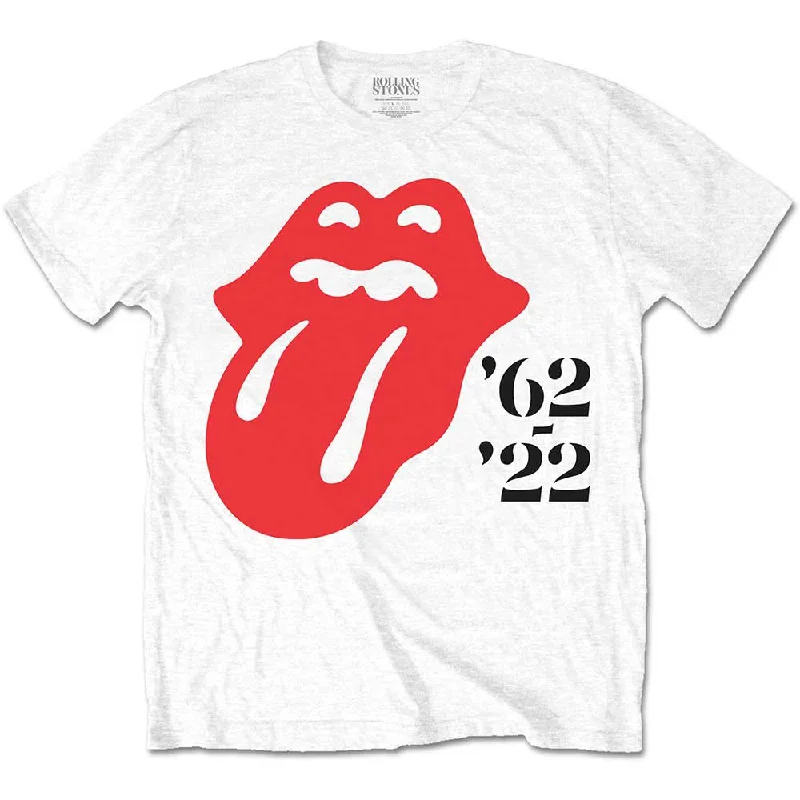 The Rolling Stones | Official Band T-Shirt | Sixty '62 - '22 Hooded Caped Shawl Collar