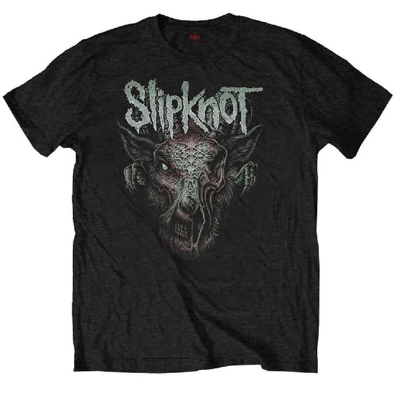 Slipknot Kids T-Shirt: Infected Goat (Back Print) Chenille Brocade Lace