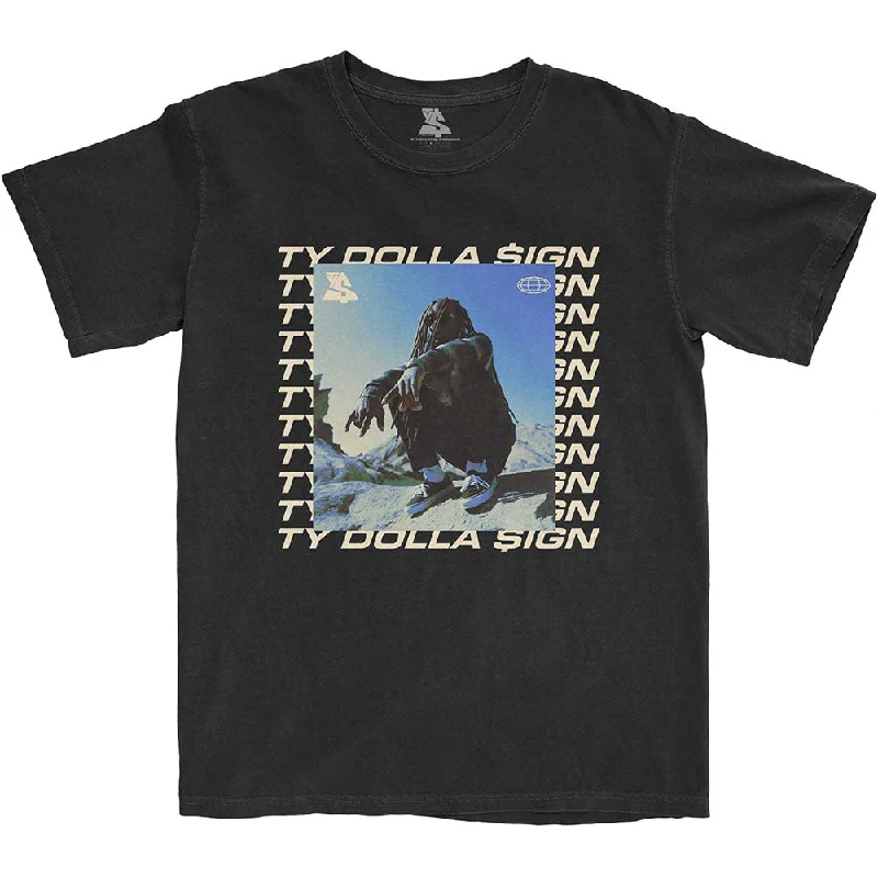 Ty Dolla Sign | Official Band T-Shirt | Global Square Solid Print Embellished