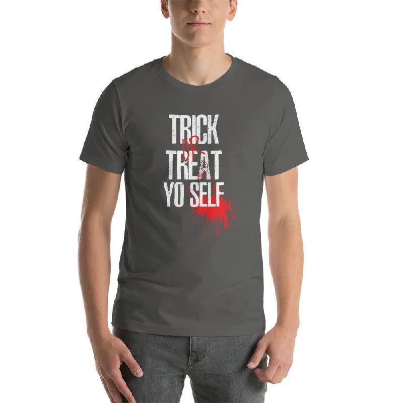 Trick or Treat Yo Self Halloween Fake Blood Tee Lace Blend Ribbed Blend Corduroy Blend