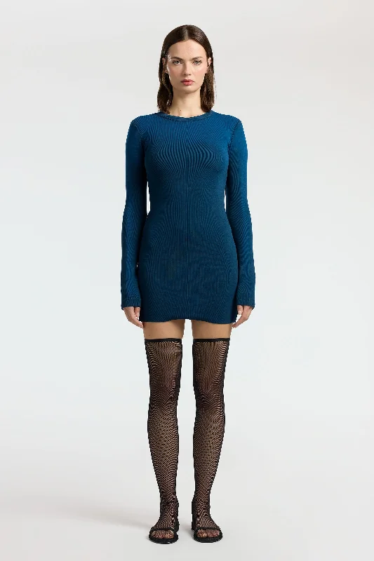 Verona Crewneck Mini Dress Trendy Lace Mini Dress