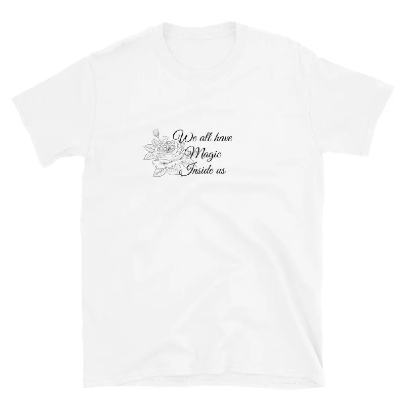 We all have magic inside us Short-Sleeve Unisex T-Shirt Mesh Canvas Denim