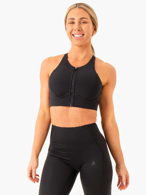 Critical High Impact Sports Bra - Black Soft Cup Bra