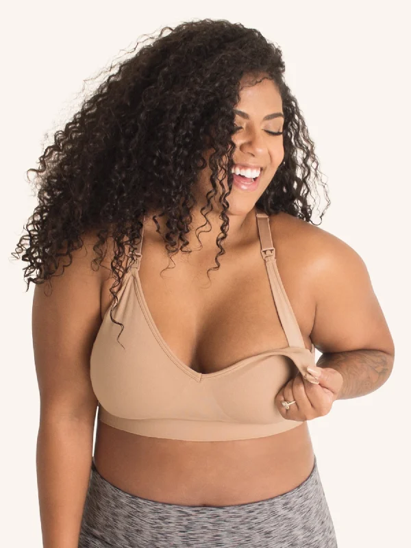 The Alyssa - Seamless Wirefree Nursing Bra Push-Up Wireless Bra