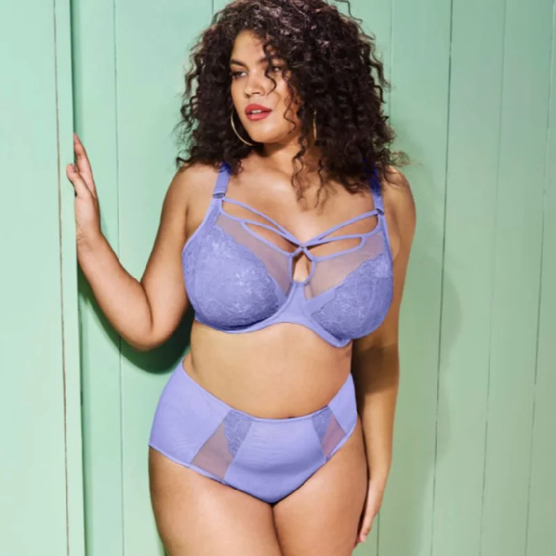 Elomi Brianna UW Plunge Bra in Jacaranda EL8080 Push-Up Padded Bra