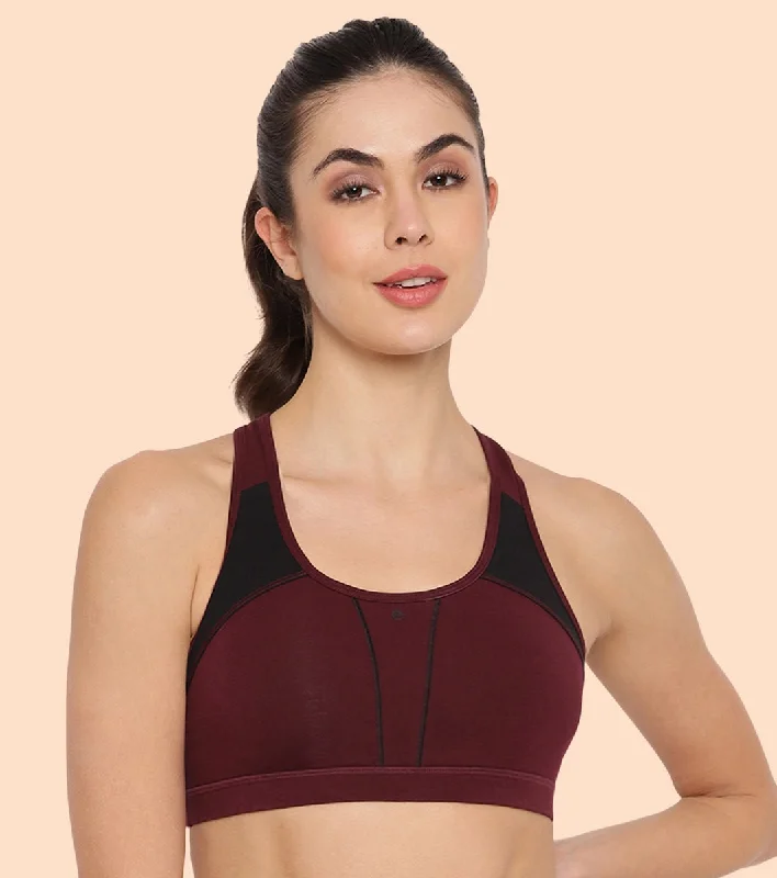 Racer Back Medium Impact Sports Bra with Removable Pads Soft Strapless Bra