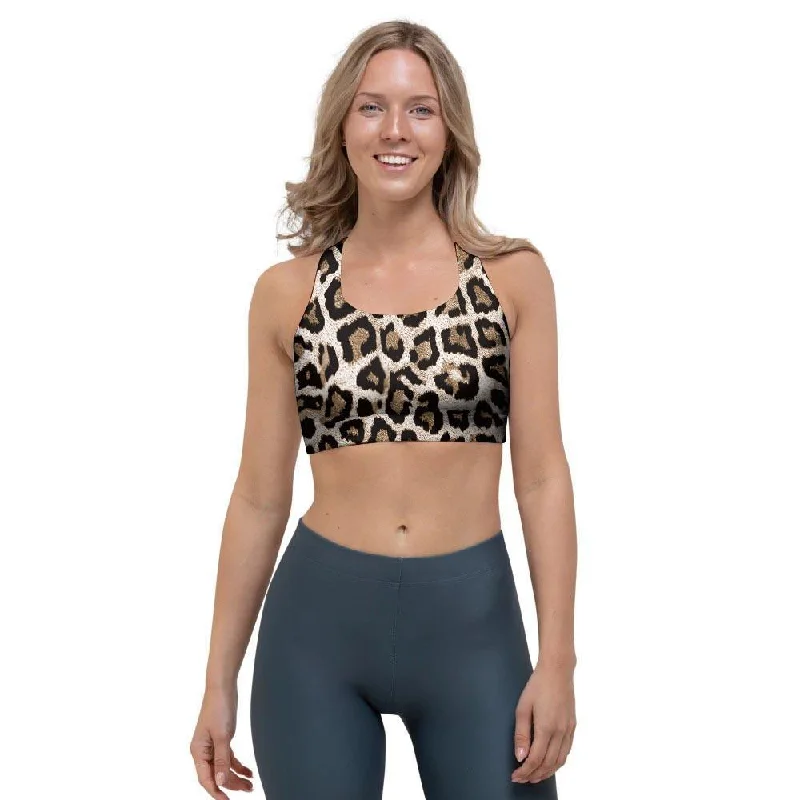 Leopard Sports Bra Sexy Underwire Bra