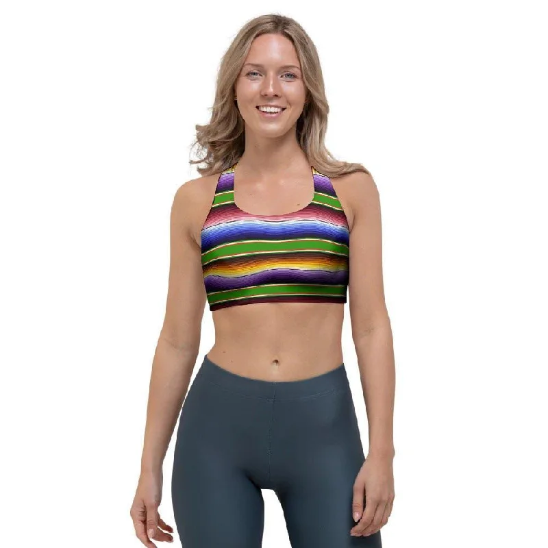 Mexican Baja Sports Bra Comfortable Fit Bralette