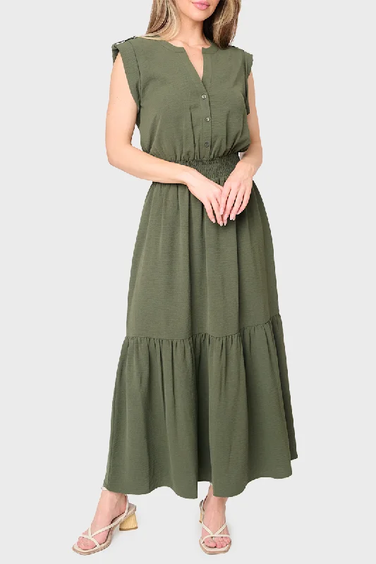 Bohemian Summer Maxi Dress Trendy Short Sleeve Maxi Dress