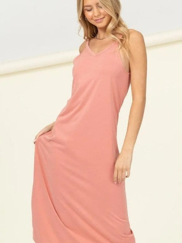 Just Right Maxi Dress Cozy Open-Back Maxi Dress