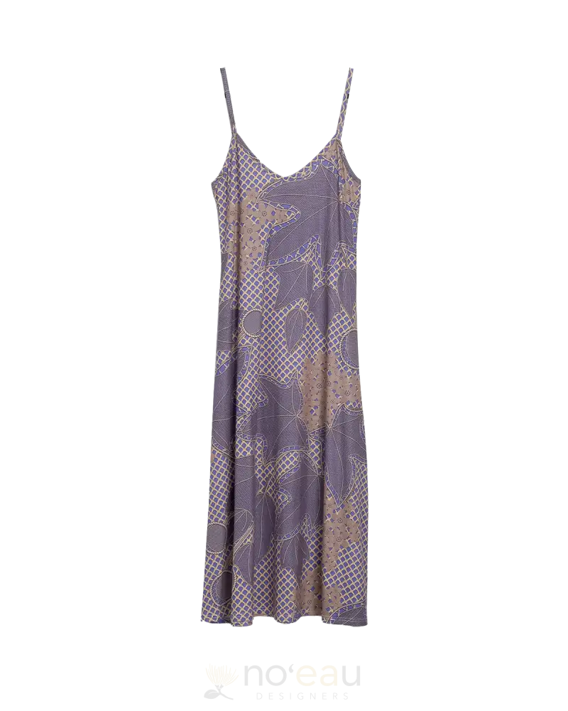 KINI ZAMORA - Kukui Lavender Spaghetti Strap Maxi Dress Stylish Longline Maxi Dress