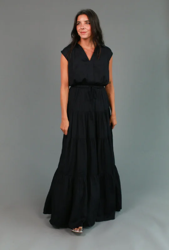 Midnight Dream Maxi Dress Elegant Velvet Maxi Dress