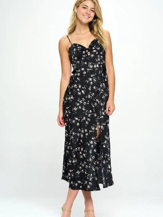 Slip Into Summer Satin Floral Maxi Dress Chic Sleeveless Maxi Dress