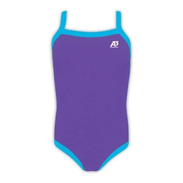 A3 Performance Girls Lycra Swimsuit Strap Bikini Set