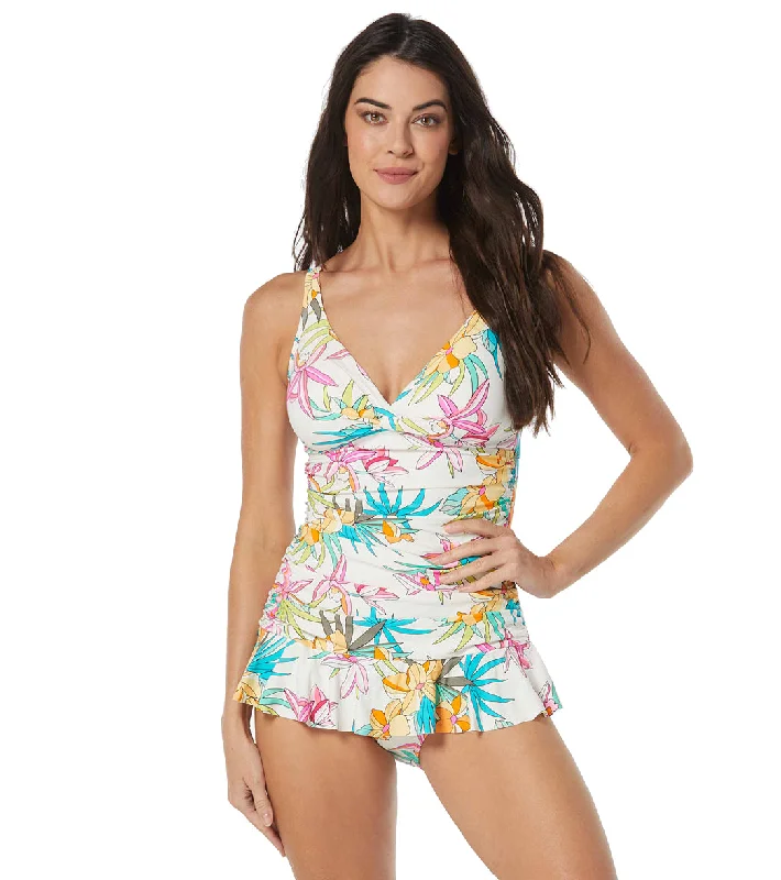 Beach House Women's Tropic Bloom Nellie Swim Dress Adjustable Swim Top