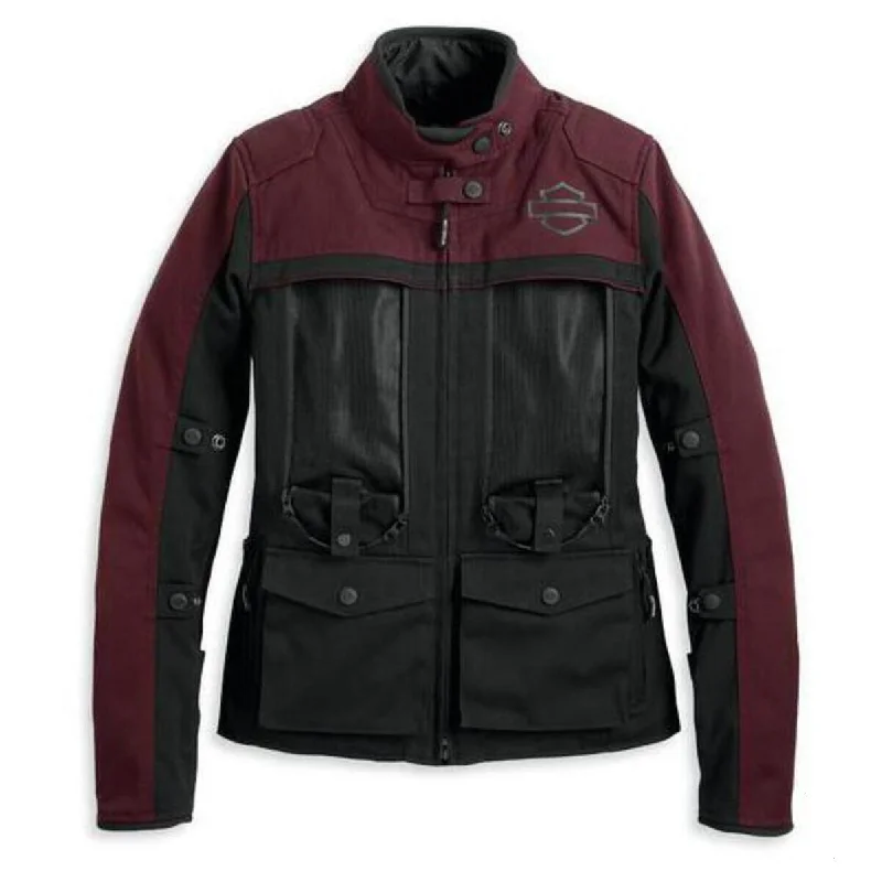 97150-23vw Harley JACKET-VENTILATORTEXTILECOLO 97150-23vw Oversized Jacket Tailored Jacket Straight Jacket