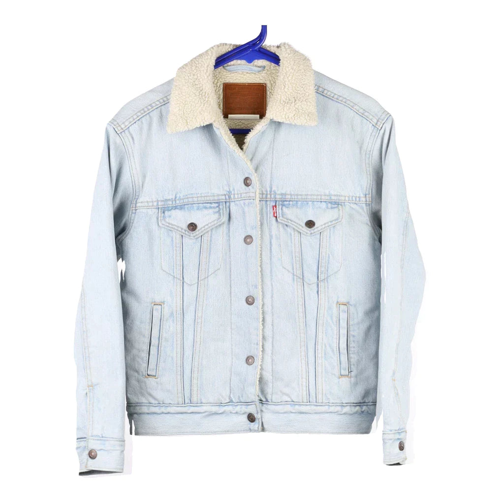 Levis Denim Jacket - XS Blue Cotton Chenille Jacket Brocade Jacket Lace Jacket