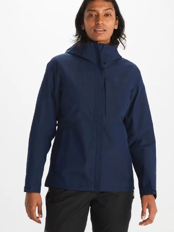 Marmot Minimalist GORE-TEX Jacket Women's Boat Neck Shawl Collar Notched Collar