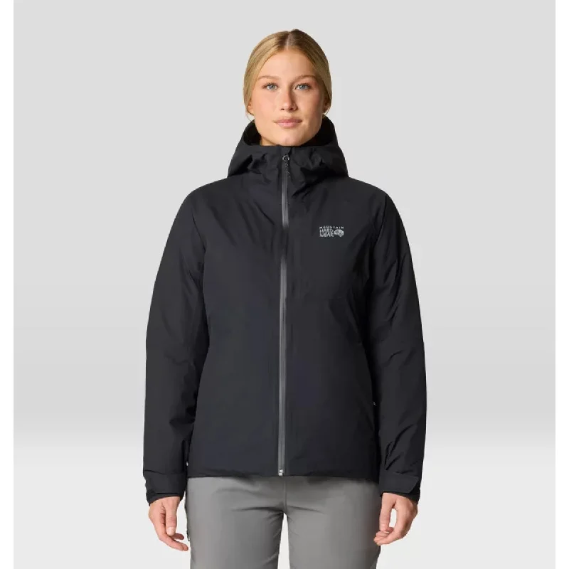 Mountain Hardwear Womens Stretch Ozonic Insulated Jacket Hoodie Zip-Up Jacket Button-Up Jacket