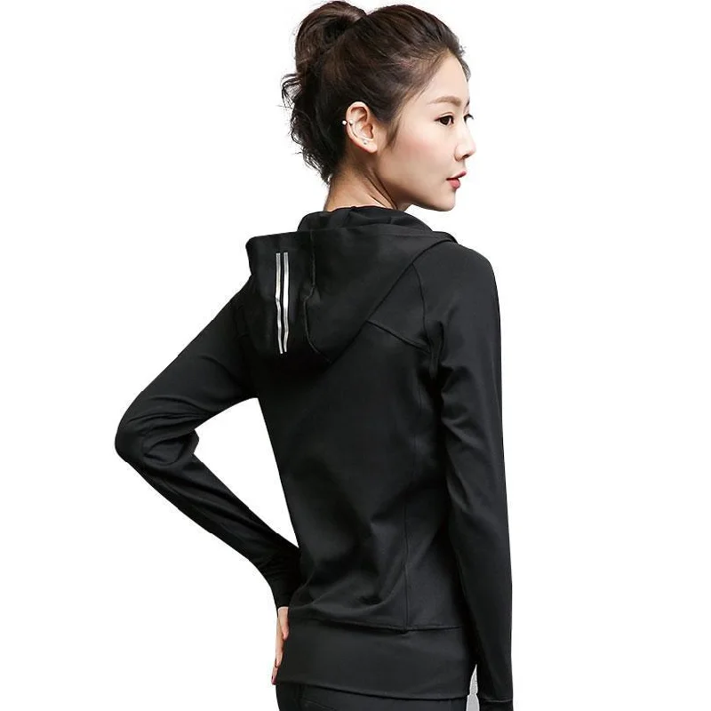 Reflective Yoga Jacket Boat Neck Shawl Collar Notched Collar