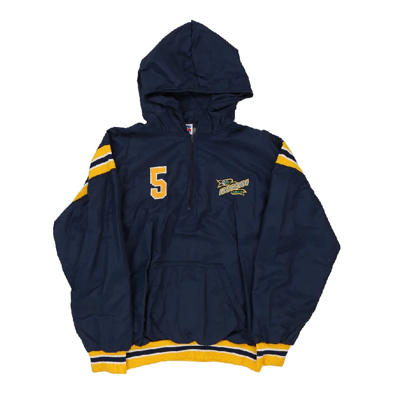 Rosemount Irish Russell Athletic College Jacket - Large Navy Polyester Chenille Jacket Brocade Jacket Lace Jacket